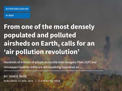 From one of the most densely populated and polluted airsheds on Earth