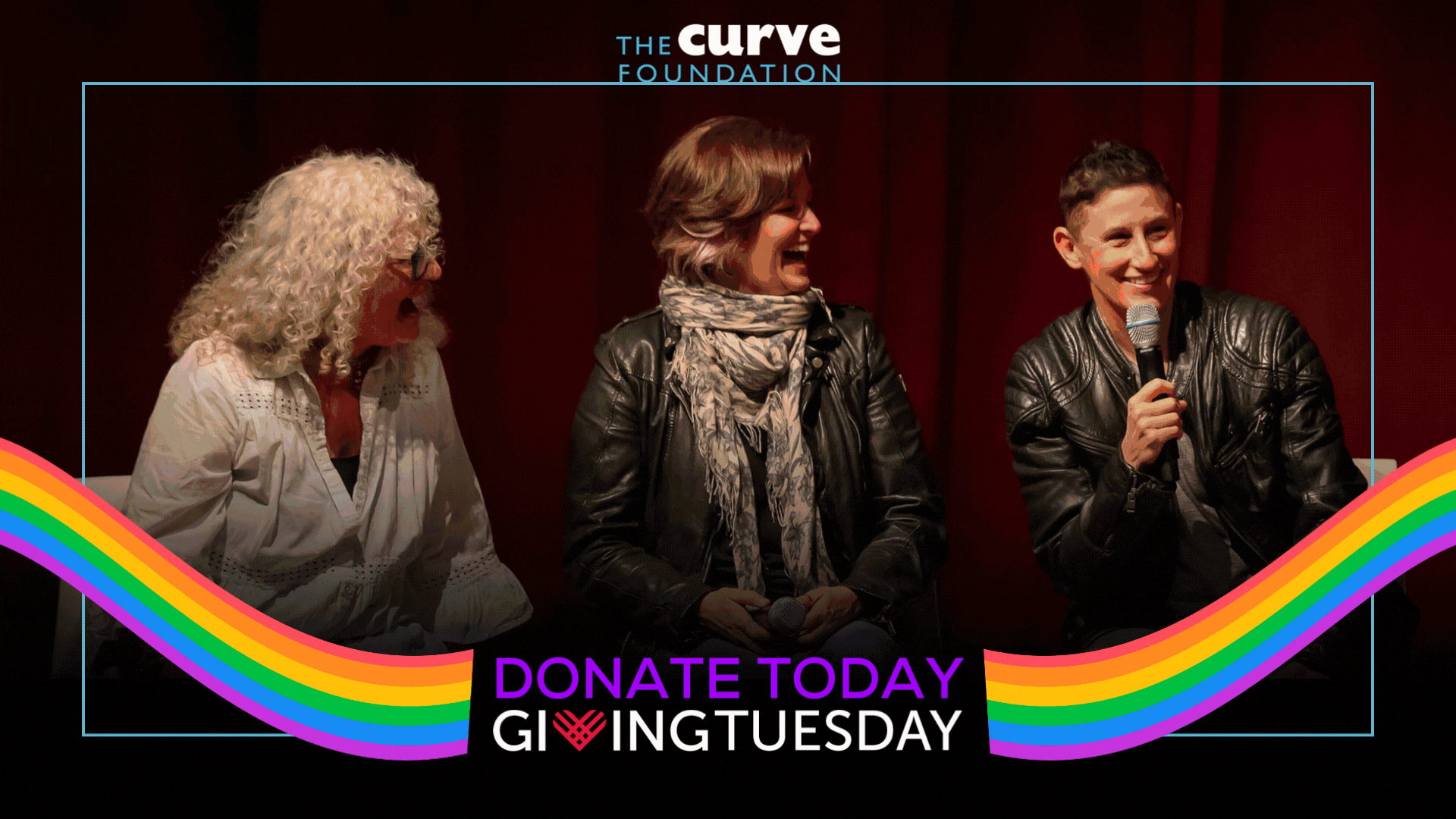 Newsletter banner showing a rotating carousel of photos from Curve's 2024 events.