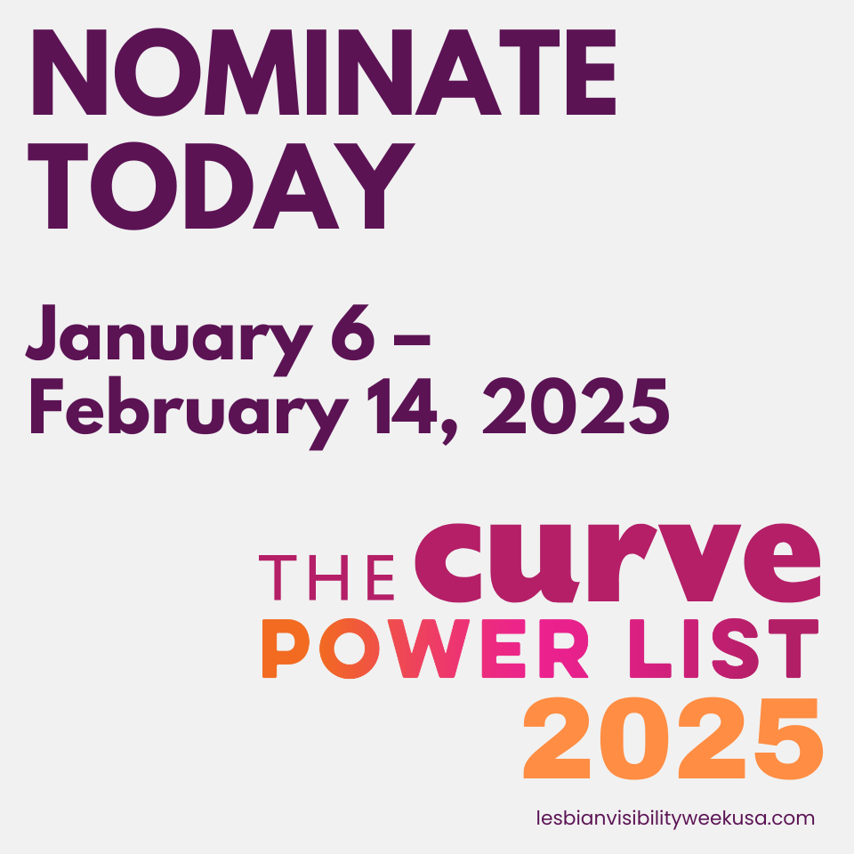 Graphic announcing the Curve Power List 2025 nominations.