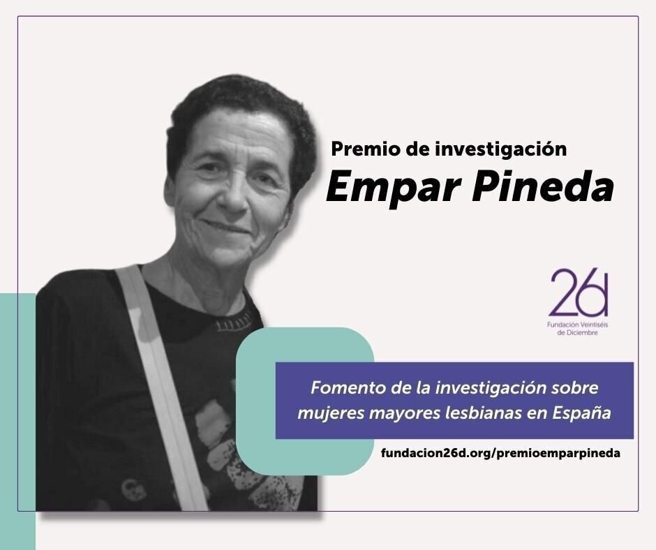 Cartel de la convocatoria del premio, con fotografía de Empar Pineda