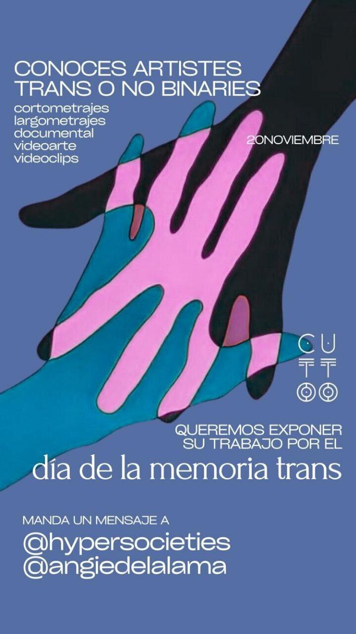 Cartel de la convocatoria dirigida a artistes trans o no binaries