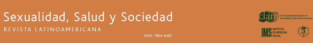 Cabecera de la web de la revista Sexualidad, Salud y Sociedad. 