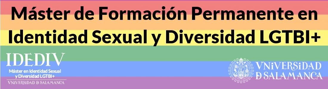 Encabezado. Máster de formación permanente en identidad sexual y diversidad LGTBI+. Universidad de Salamanca