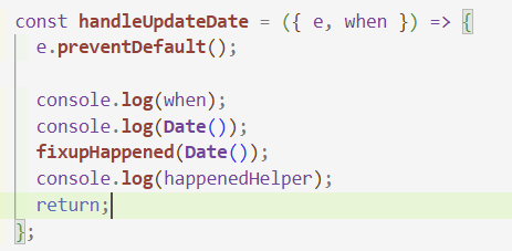 screenshop of code showing a lot of console.log calls which indicates not knowing why something isn't working right.