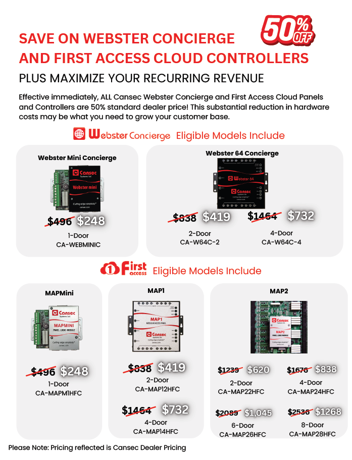 Cansec 50% Controller Promotion flyer (PDF)