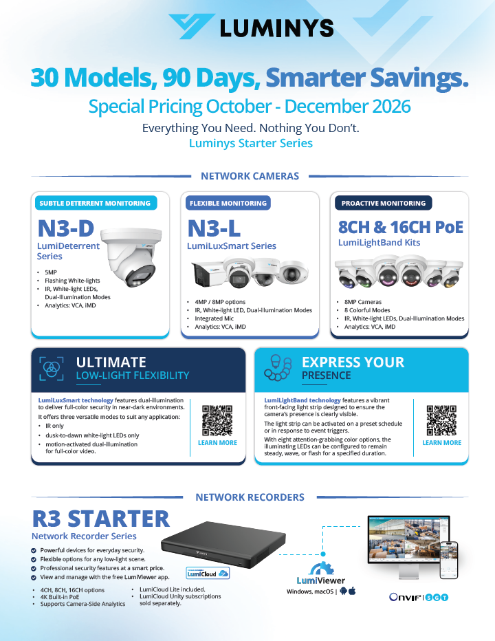 Luminys Q4 Starter Series Promotion
