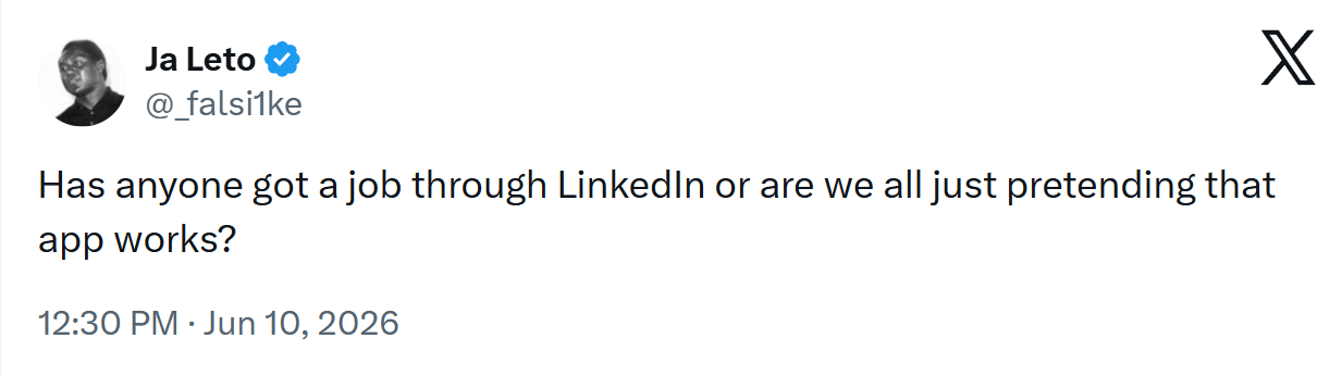 Has anyone got a job through LinkedIn?