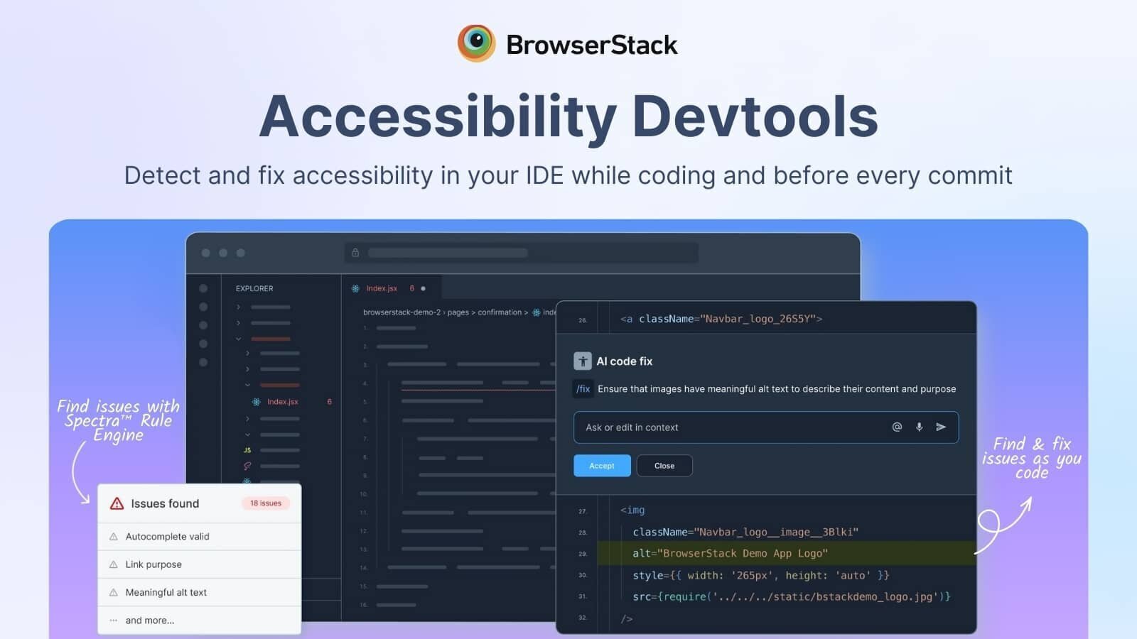 BrowserStack Accessibility Devtools