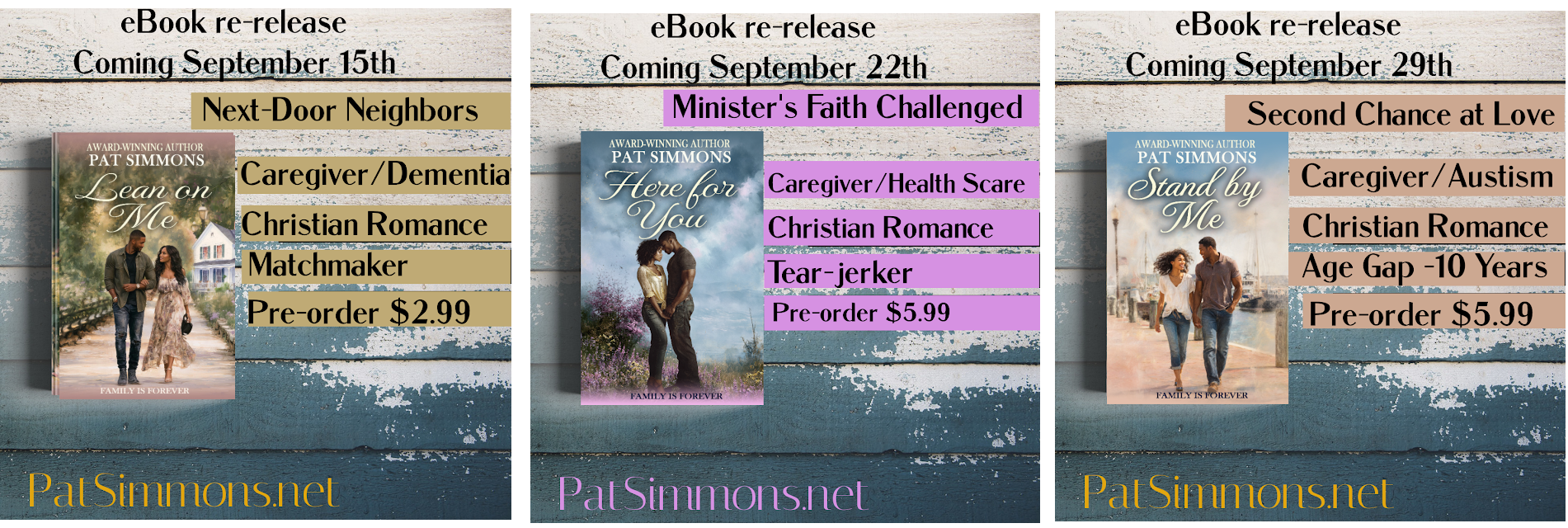 Caregiver series inspirational romance preorder