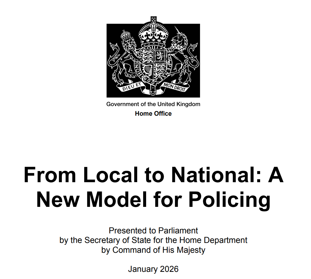 The front of the White Paper briefing document from Govt.