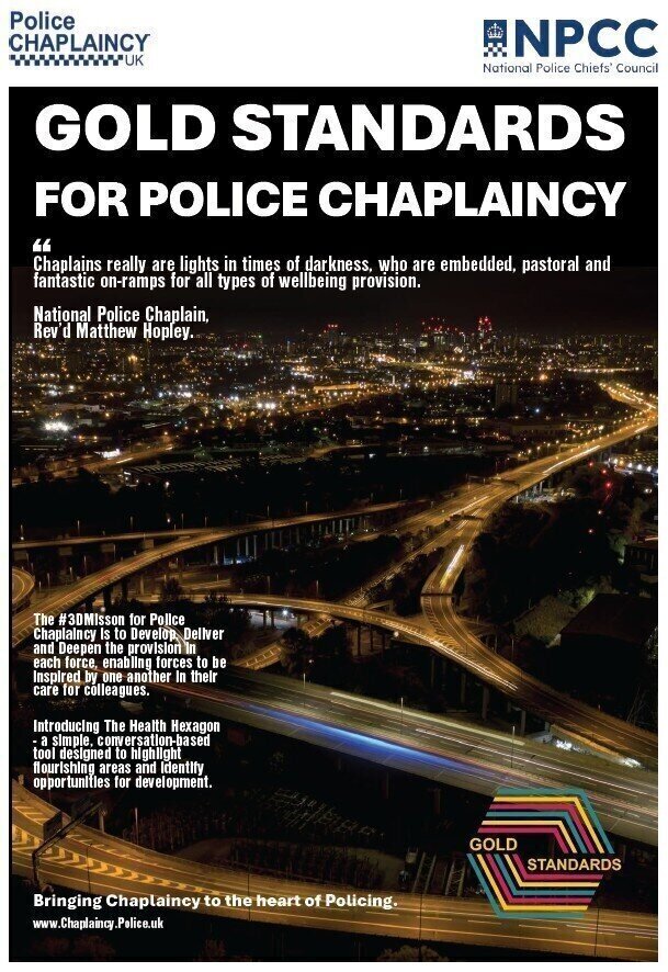 The front cover to the Gold Standard for Police Chaplaincy.