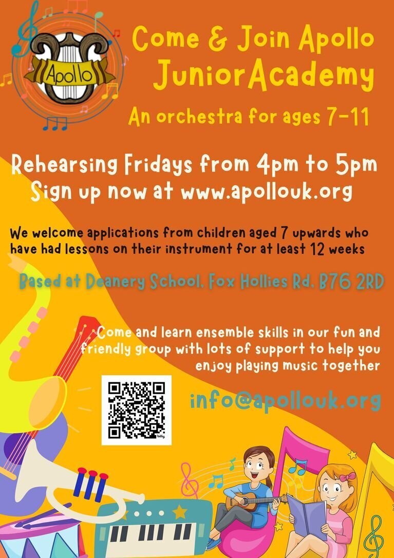 Flyer for Apollo Junior Academy