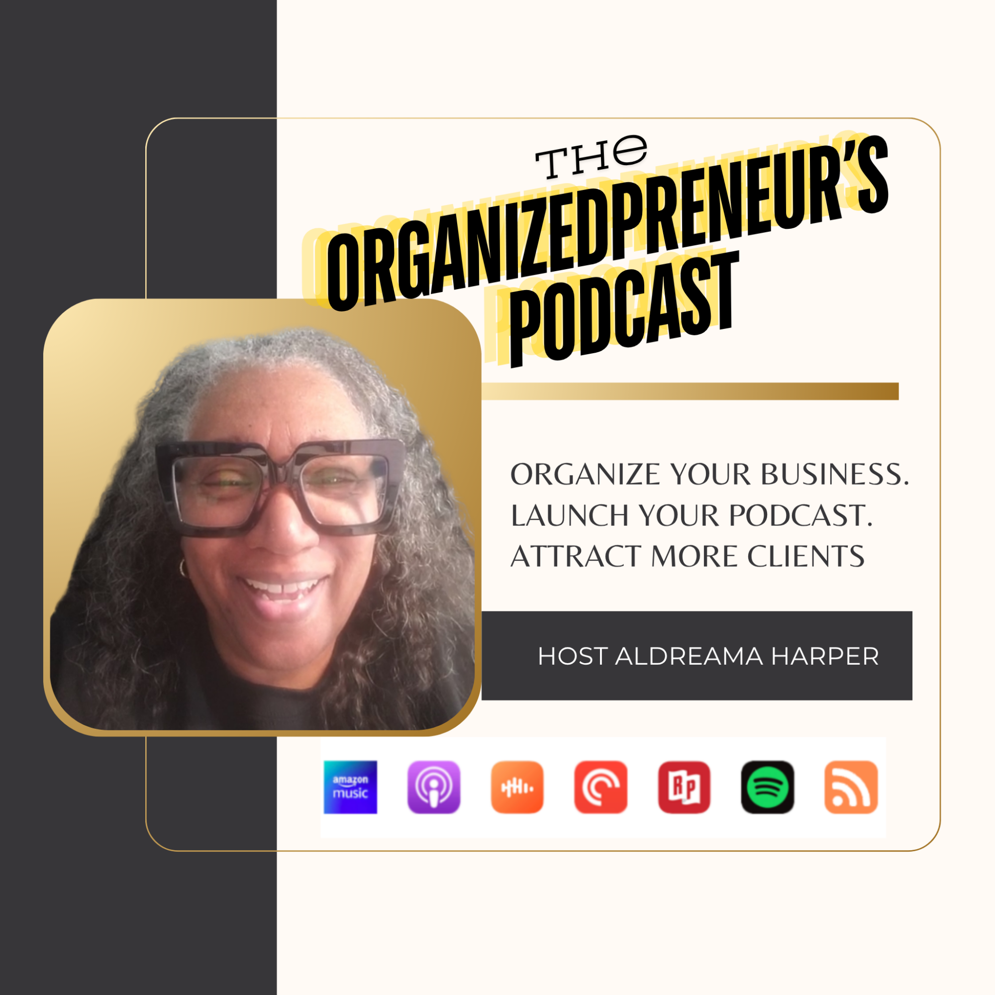 The OrganizedPreneur Podcast: Faith-Rooted Business and Podcasting Strategies for Women  Building a business and a podcast can feel like too much, especially when you're doing it alone. Each week, Aldreama Harper shares practical systems, Scripture-based encouragement, and real conversations to help Christian women entrepreneurs, coaches, consultants, and authors get organized and start with what's already in their hands.