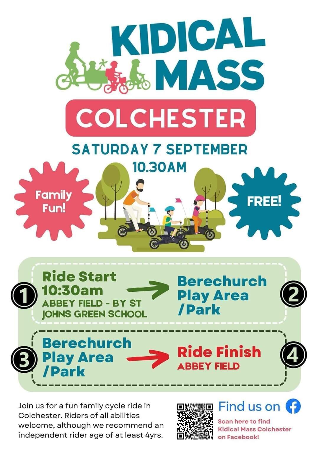Invitation to join Kidical Mass on September 7