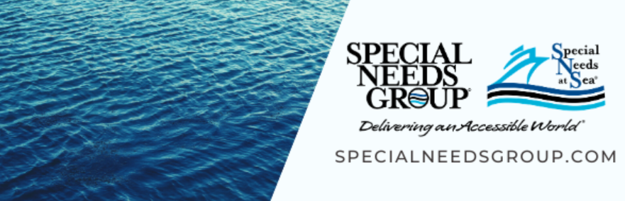 Ocean Wave next to Special Needs Group and Special Needs at Sea Logos