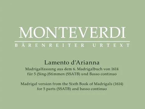 Bild: Lamento d'Arianna @ https://www.baerenreiter.com/product/BA08797