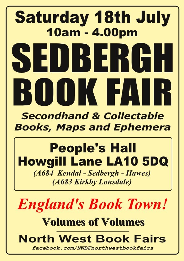 Sedbergh Book Fair Poster | Saturday, 18th July 2025
