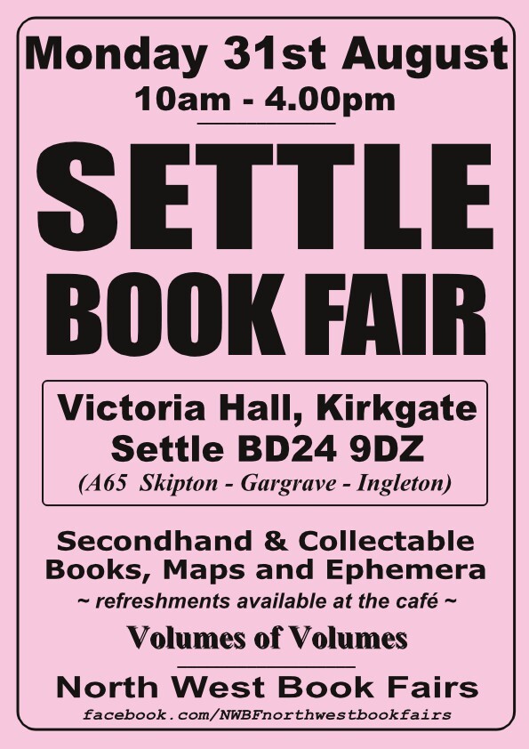 Settle Book Fair | Monday, 31st August 2026 | Poster