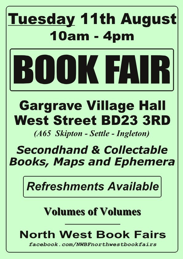 Gargrave Book Fair | Tuesday, 11th August 2026 | Poster