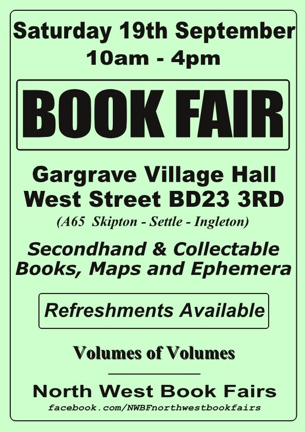 Gargrave Book Fair | Saturday, 19th September 2026 | Poster