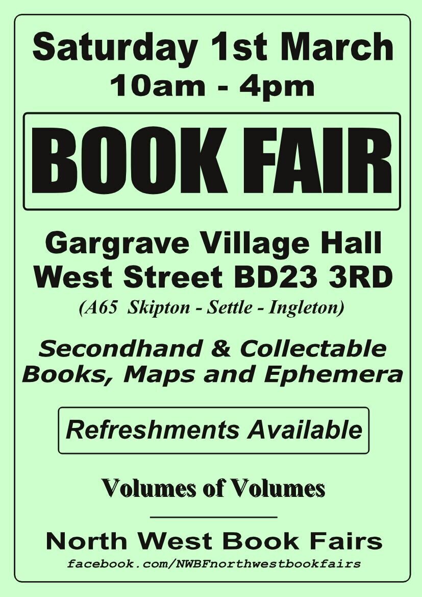 Gargrave Book Fair Poster | Saturday, 1st March 2025