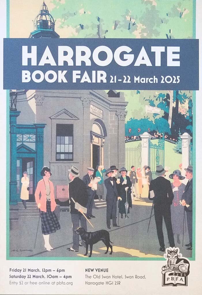 Harrogate Book Fair Poster | Friday, 21st & Saturday, 23rd March 2025