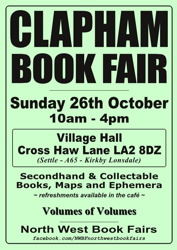 Clapham Book Fair | Sunday, 26th October 2025 | Poster
