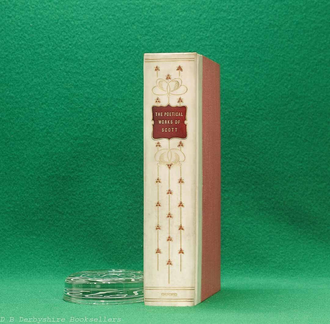 The Poetical Works of Sir Walter Scott | Henry Frownde at Oxford University Press, 1908 | Art Nouveau Style Vellum Spined Binding