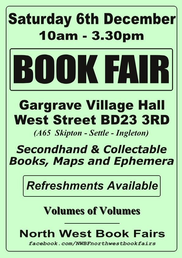Gargrave Book Fair | Saturday, 6th December 2025 | Poster