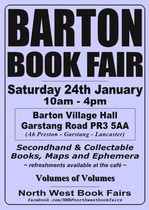 Barton Book Fair | Saturday, 24th January 2026 | Poster