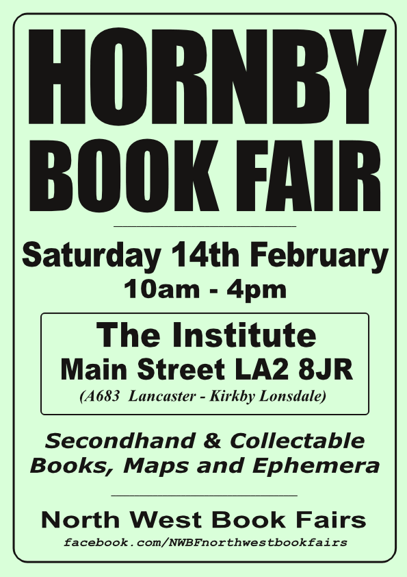 Hornby Book Fair Poster | Saturday, 14th February 2025