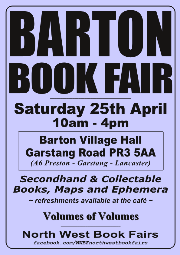 Barton Book Fair Poster | Saturday, 25th April 2026