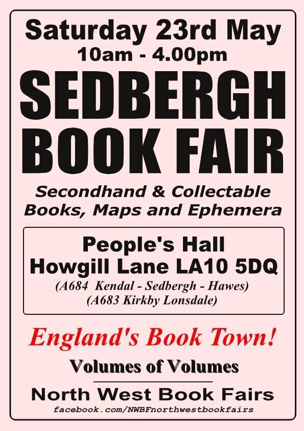 Sedbergh Book Fair Poster | Saturday, 23rd May 2026