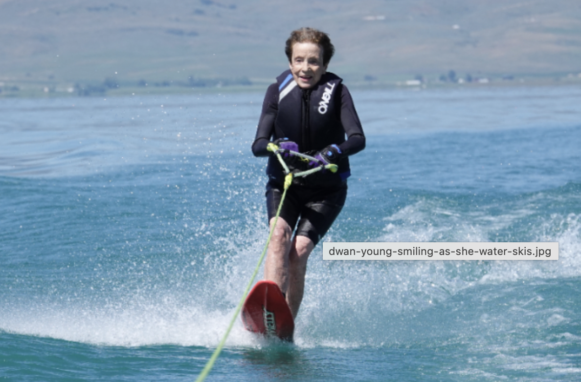 Water skiing at 92yrs