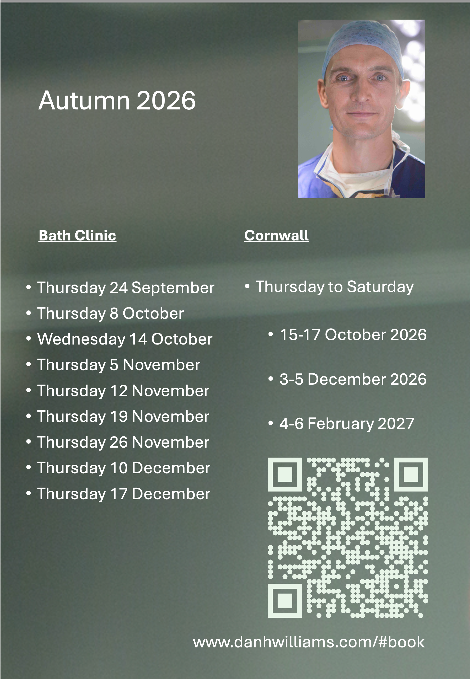 My Autumn Schedule