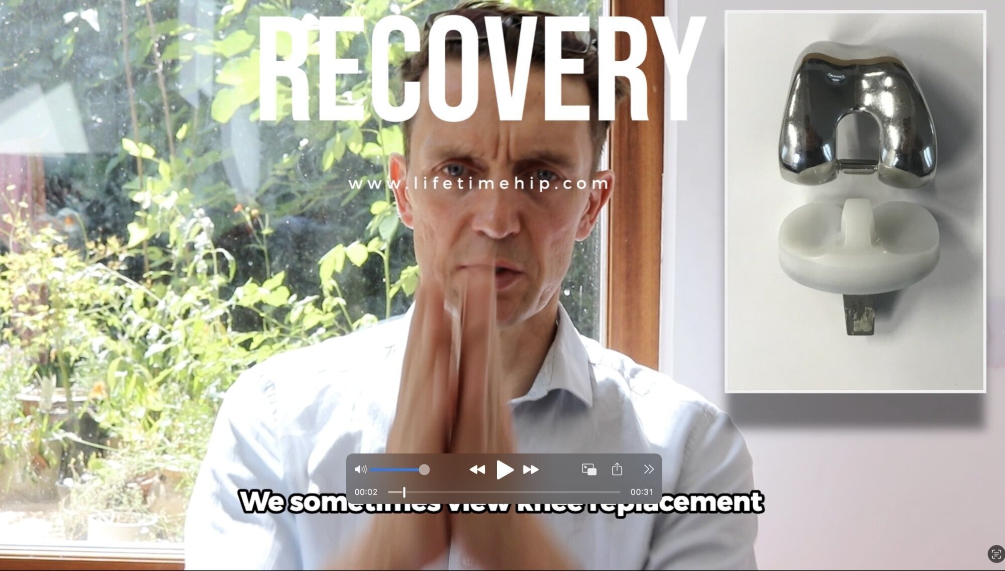 Knee replacement recovery